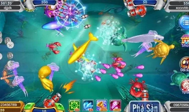 Đồ họa game Bắn Cá Đại Chiến B52 tại U888 thiết kế đẹp, sống động