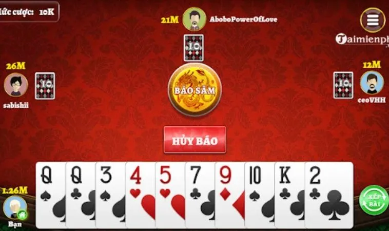 Hướng Dẫn Cách Chơi Sâm Lốc Nhà Cái U888 Chuẩn Xác Nhất 2 Giao diện Sâm Lốc nhà cái U888