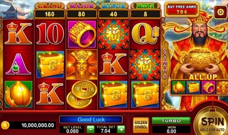 Các biểu tượng trong game Nổ Hũ Thần Tài tại U888